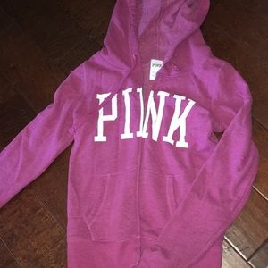PINK Victoria secret zip up, hoodie